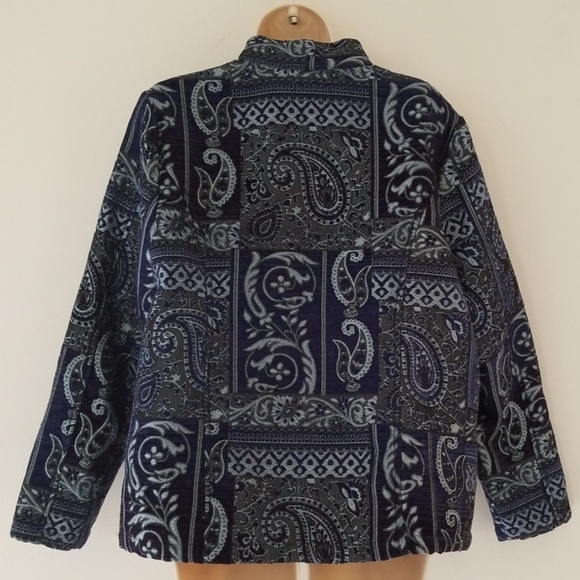 Serengeti Dress Jacket Zip Up Blazer Size Large - Picture 3 of 8